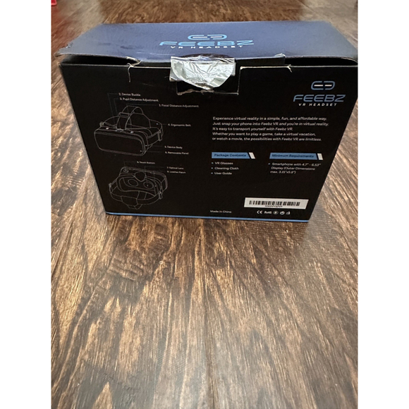 VR Headset for iPhone & Android 2.0 FEEBZ Virtual Reality Goggles Brand New - Picture 4 of 4